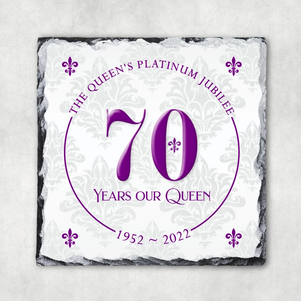 Queen Elizabeth Platinum jubilee - 70 years our Queen graphic